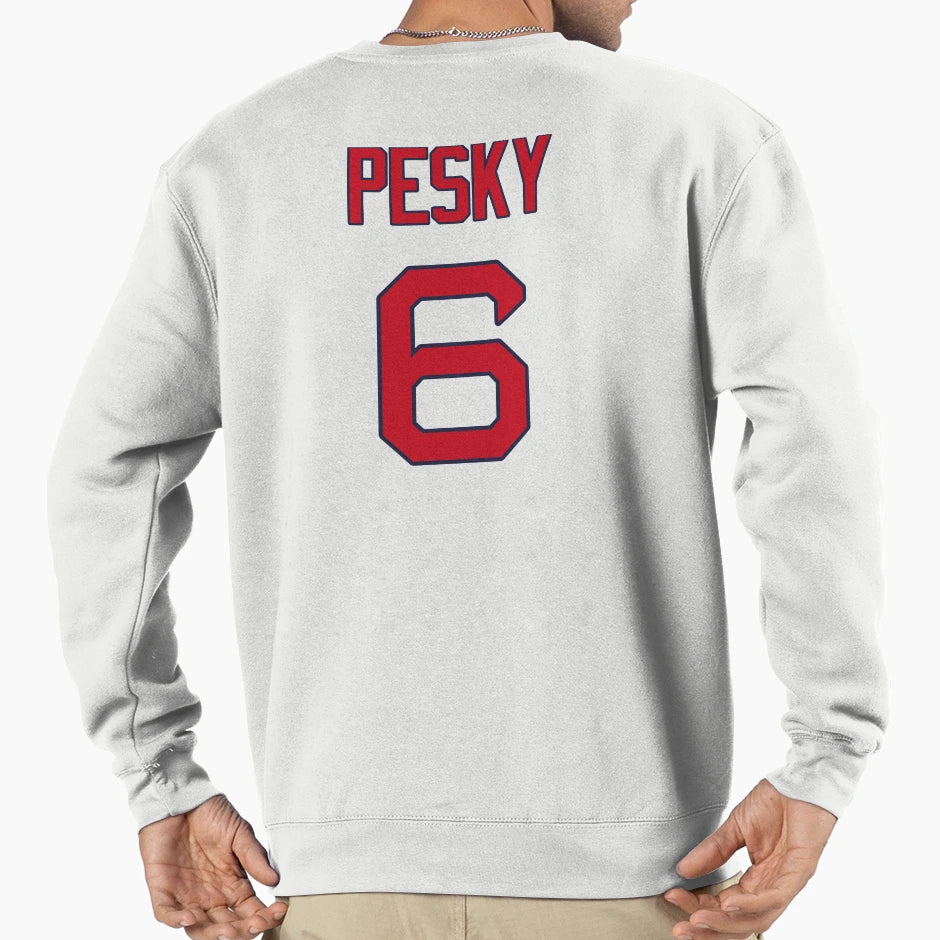 Johnny Pesky 6 Red Sox Sweatshirt - Casual Everyday Wear Unisex - T-Shirt, Sweatshirt, Hoodie