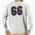 66 Navy Grey Red Sports Number Sweatshirt - Streetwear Style for Adults - T-Shirt, Sweatshirt, Hoodie
