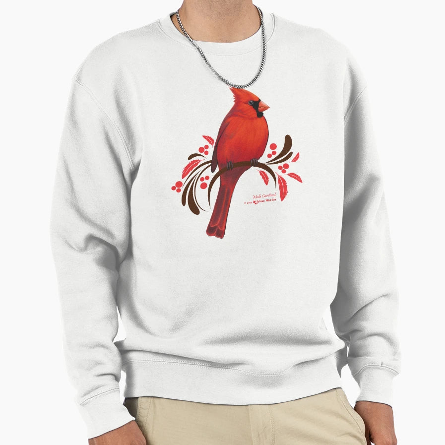 Male Cardinal Sweatshirt - Streetwear Style Men Women - T-Shirt, Sweatshirt, Hoodie