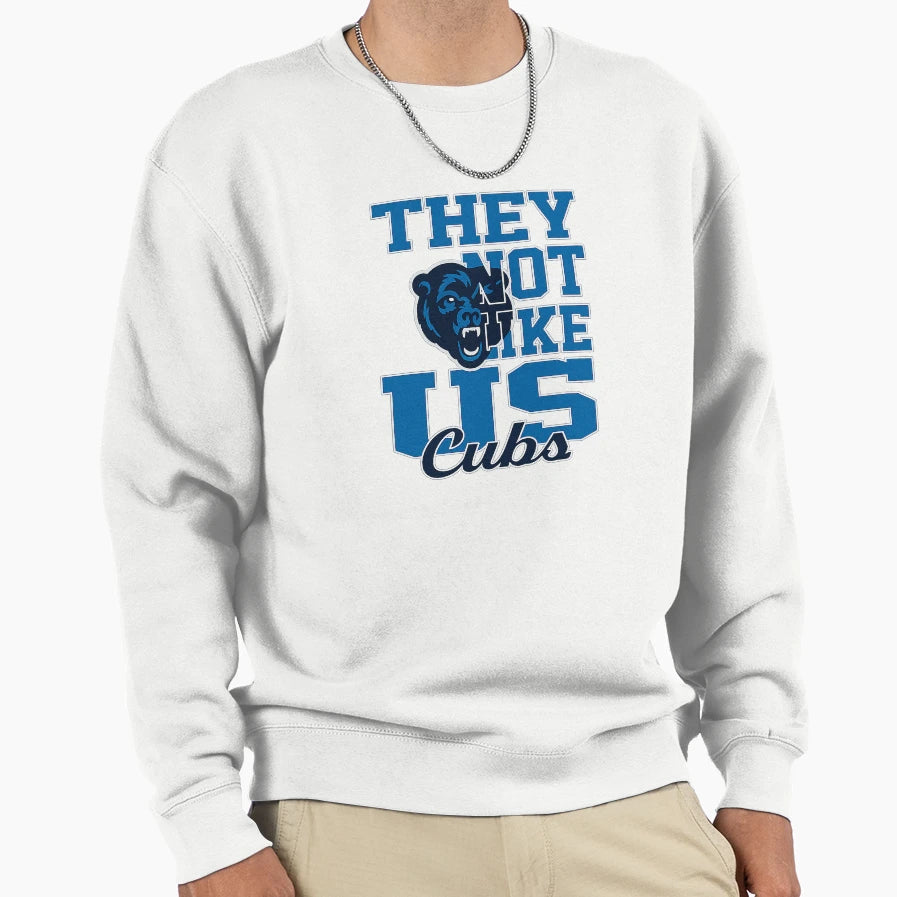 They Not Like Us Chicago Cubs Sweatshirt - Minimalist Print for Adults - T-Shirt, Sweatshirt, Hoodie