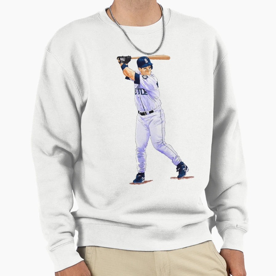 Baseball Art Edgar Martinez Sweatshirt - Casual Everyday Wear for Adults - T-Shirt, Sweatshirt, Hoodie
