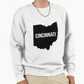 Cincinnati Ohio Silhouette Sweatshirt - Trendy Graphic Unisex - T-Shirt, Sweatshirt, Hoodie