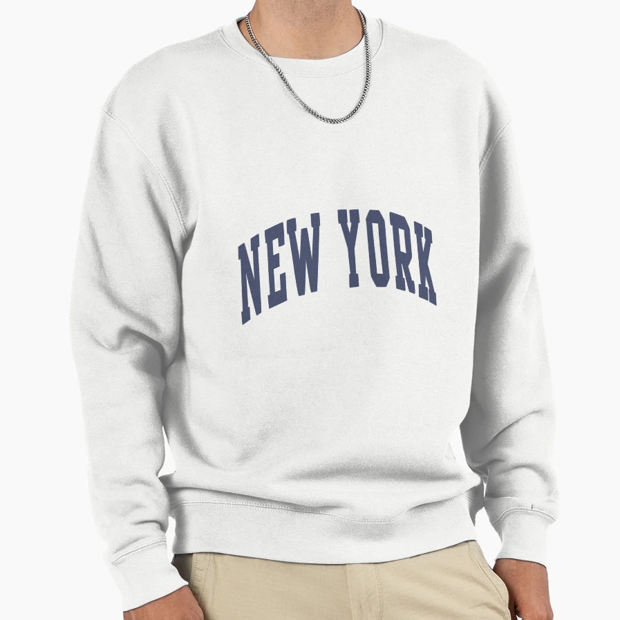New York Varsity Lettering Sweatshirt - Casual Everyday Wear Unisex - T-Shirt, Sweatshirt, Hoodie