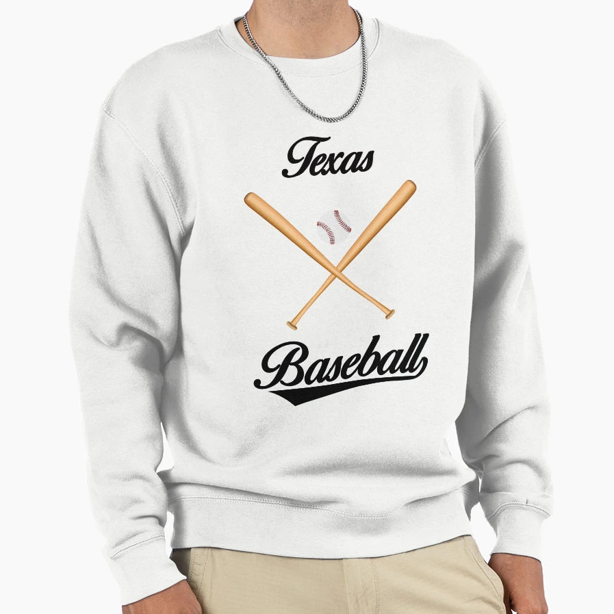 Texas Baseball And T-Shirt - Fun Novelty Design for Adults - T-Shirt, Sweatshirt, Hoodie