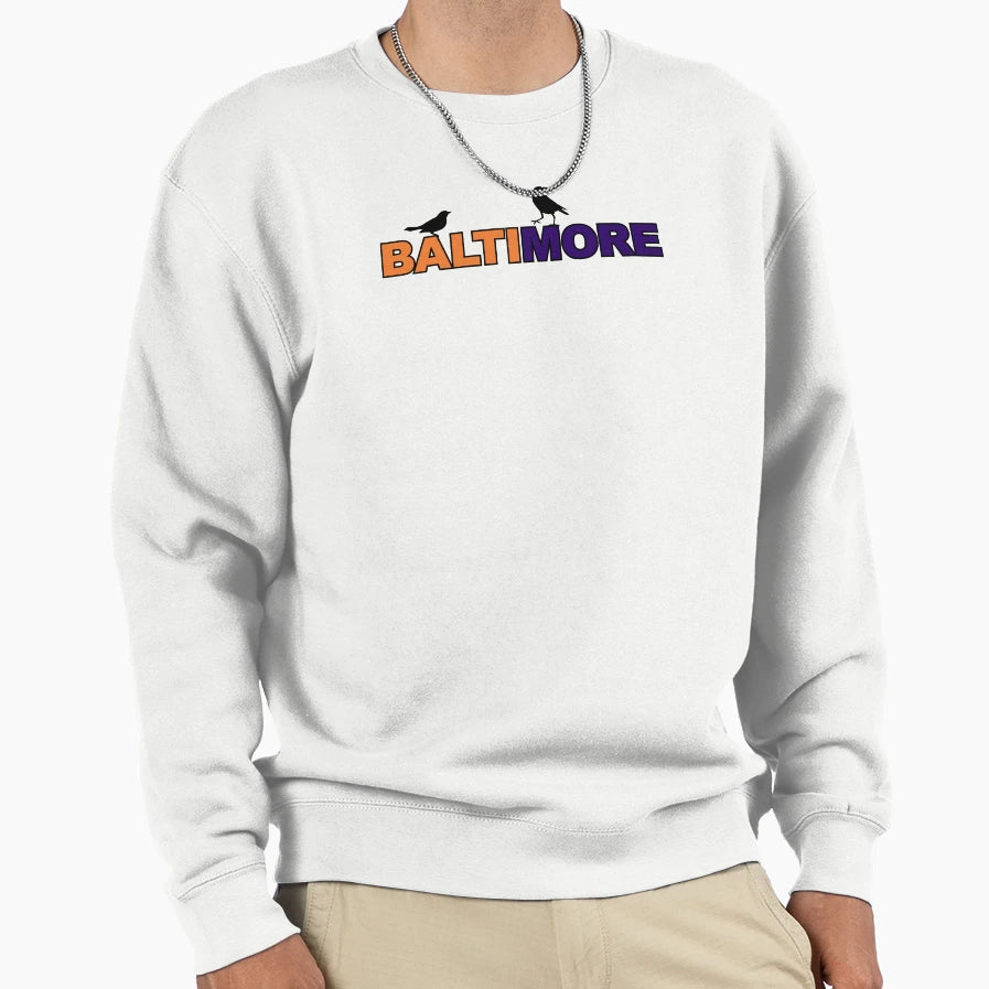 Baltimore Birds Sweatshirt - Unique Graphic for Adults - T-Shirt, Sweatshirt, Hoodie