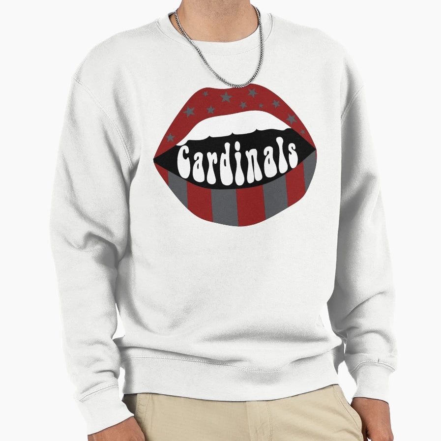 Cardinals Lips Sweatshirt - Graphic Print Men Women - T-Shirt, Sweatshirt, Hoodie