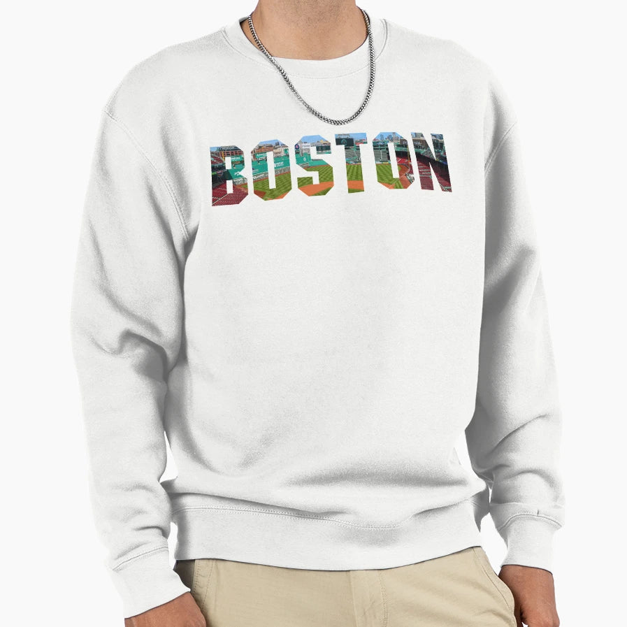 Boston Fenway Park Sweatshirt - Custom Art Print Unisex - T-Shirt, Sweatshirt, Hoodie