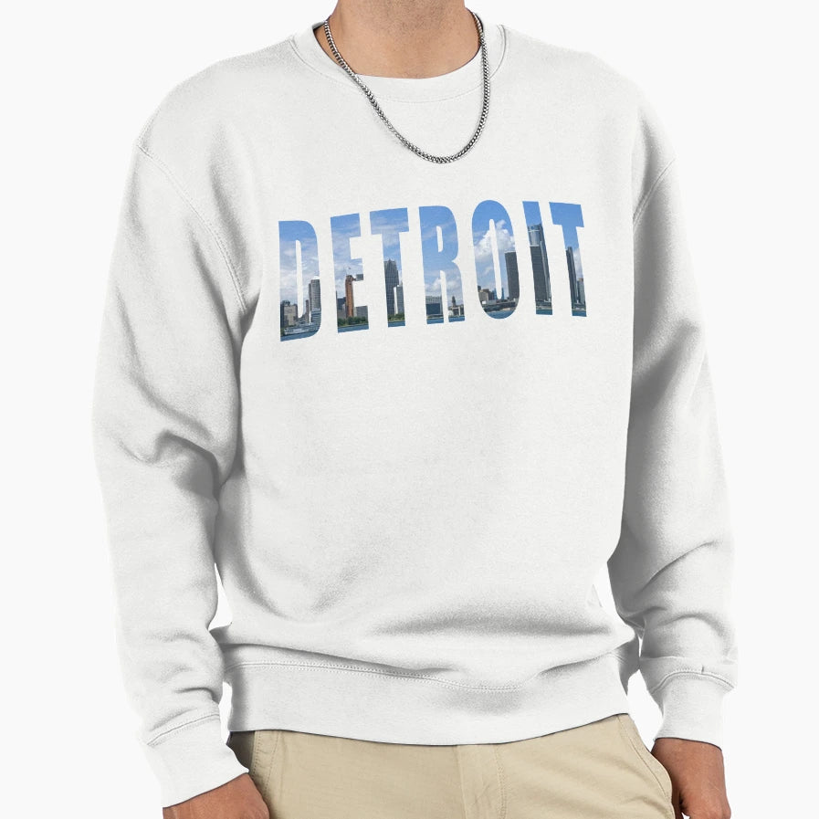 Detroit Michigan Sweatshirt - Custom Art Print for Adults - T-Shirt, Sweatshirt, Hoodie