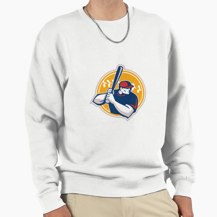 Baseball Batter Hitter Batting Side Sweatshirt - Custom Art Print Unisex - T-Shirt, Sweatshirt, Hoodie