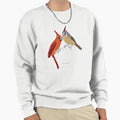 Vermilion Cardinal Sweatshirt - Trendy Graphic for Adults - T-Shirt, Sweatshirt, Hoodie