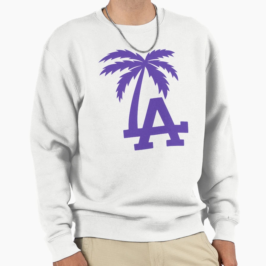 Los Angeles Palm Icon Simple Sweatshirt - Aesthetic Graphic for Adults - T-Shirt, Sweatshirt, Hoodie