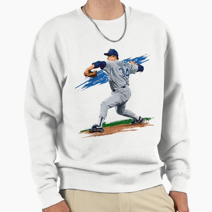 Nolan Ryan Sweatshirt - Custom Art Print Men Women - T-Shirt, Sweatshirt, Hoodie