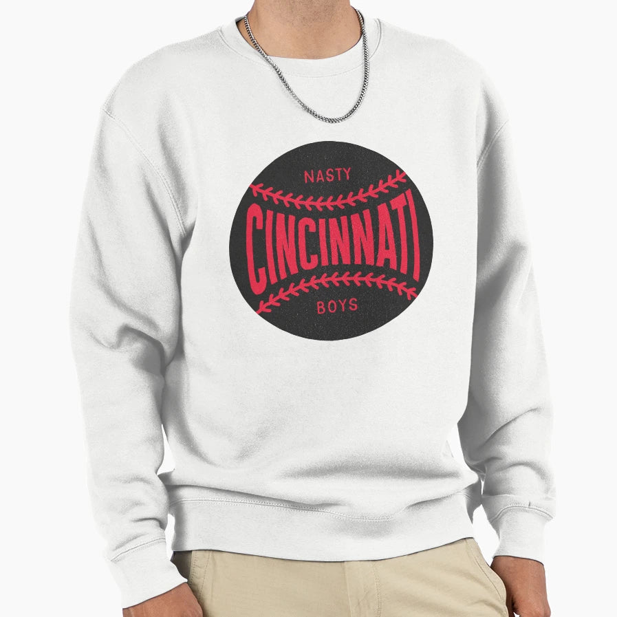 Cincinnati Baseball Ball Stitching Sweatshirt - Unique Graphic Men Women - T-Shirt, Sweatshirt, Hoodie