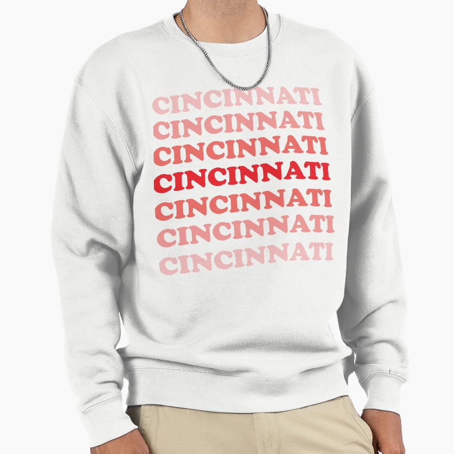 Cincinnati Color Fade Sweatshirt - Fun Novelty Design Unisex - T-Shirt, Sweatshirt, Hoodie
