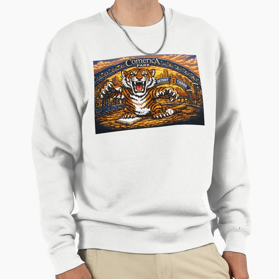 Detroit Tigers Comerica Park Sweatshirt - Aesthetic Graphic Men Women - T-Shirt, Sweatshirt, Hoodie