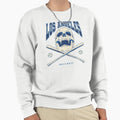 Skull Los Angeles Baseball Sweatshirt - Aesthetic Graphic Unisex - T-Shirt, Sweatshirt, Hoodie