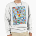 Chicago Iconic Landmarks Signs Sweatshirt - Custom Art Print Men Women - T-Shirt, Sweatshirt, Hoodie