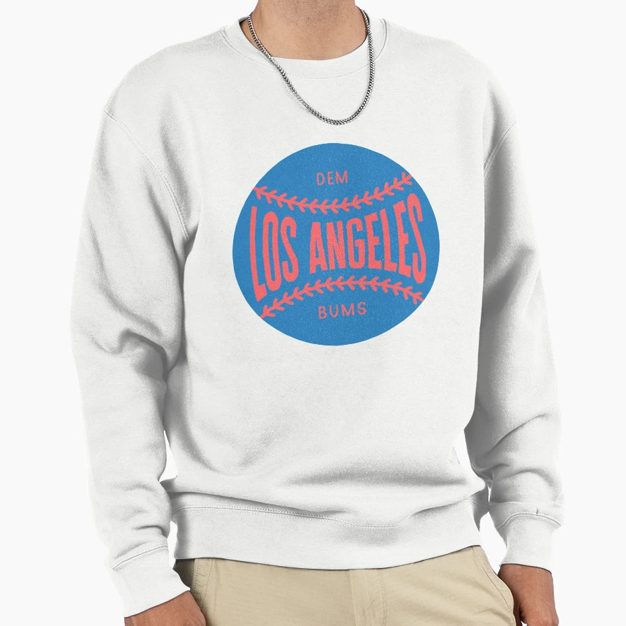 Los Angeles Baseball Ball Stitching Sweatshirt - Novelty Apparel Men Women - T-Shirt, Sweatshirt, Hoodie