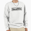 Lettering Seattle Sweatshirt - Novelty Apparel for Adults - T-Shirt, Sweatshirt, Hoodie