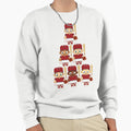 Baseball White And Red Super Sweatshirt - Minimalist Print Men Women - T-Shirt, Sweatshirt, Hoodie