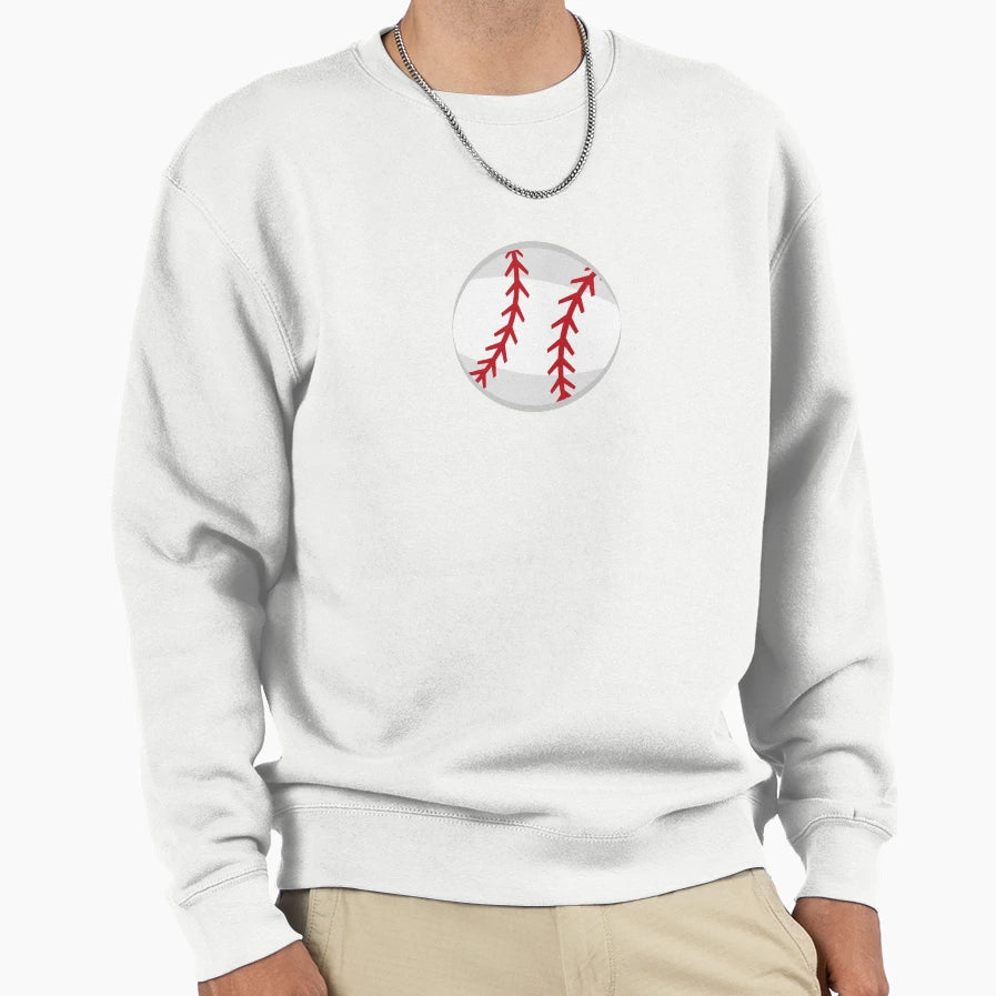 Baseball Sweatshirt - Minimalist Print Men Women - T-Shirt, Sweatshirt, Hoodie
