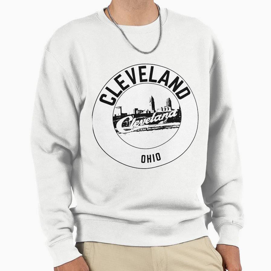 Cleveland Sign Travel Sweatshirt - Streetwear Style Men Women - T-Shirt, Sweatshirt, Hoodie