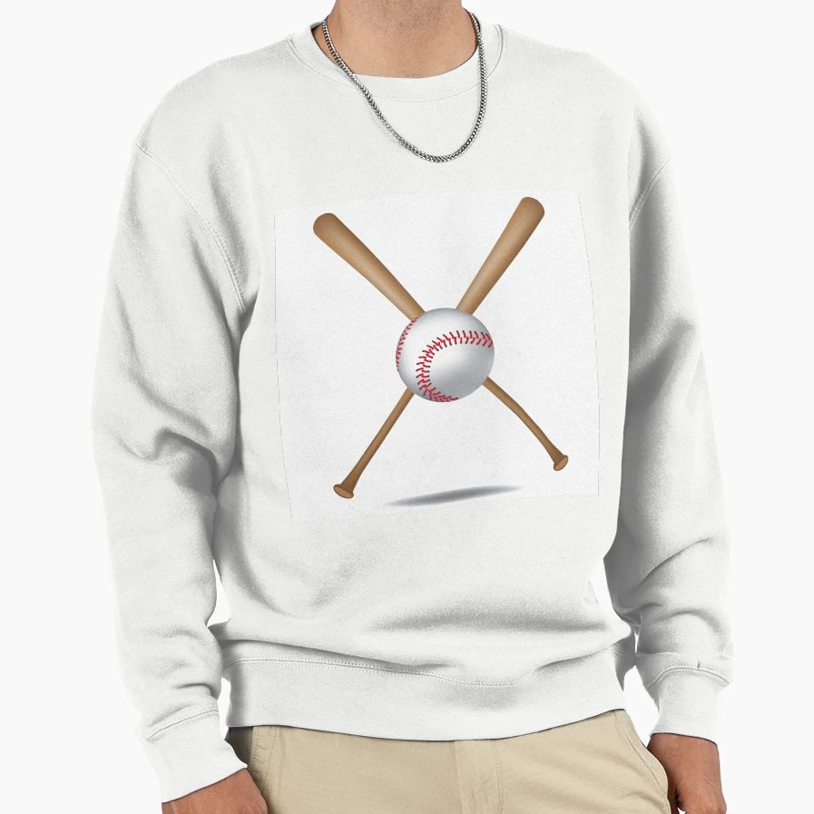 Baseball Bats And Baseball Sweatshirt - Minimalist Print Unisex - T-Shirt, Sweatshirt, Hoodie