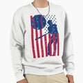 Baseball Softball American Flag T-Shirt - Trendy Graphic Men Women - T-Shirt, Sweatshirt, Hoodie