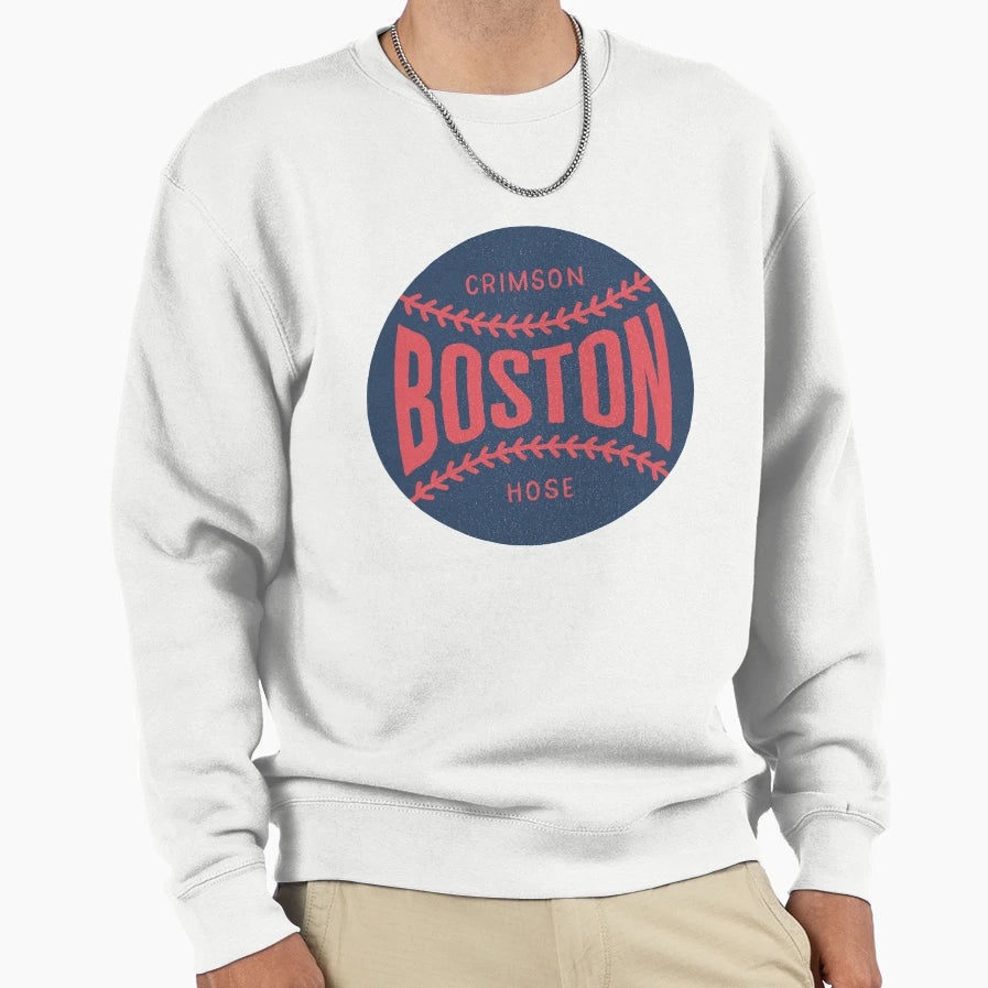 Boston Baseball Ball Stitching Sweatshirt - Graphic Print for Adults - T-Shirt, Sweatshirt, Hoodie