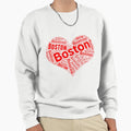 Boston Red Heart Sweatshirt - Fun Novelty Design for Adults - T-Shirt, Sweatshirt, Hoodie