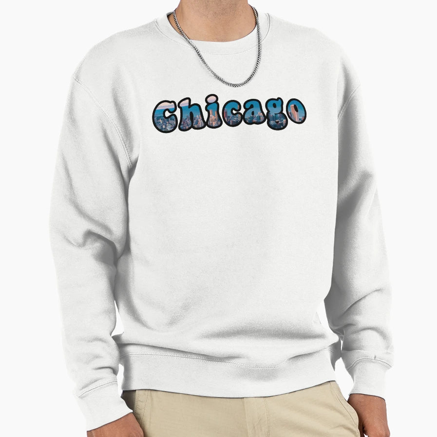Chicago Sweatshirt - Novelty Apparel Unisex - T-Shirt, Sweatshirt, Hoodie