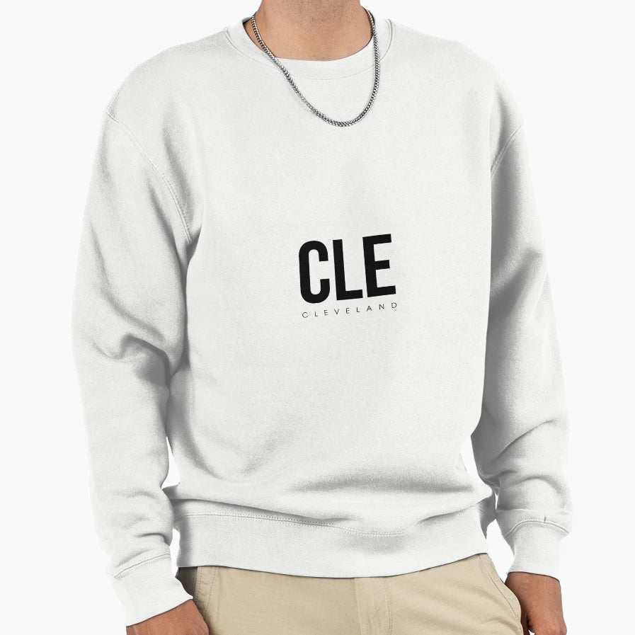 Cle Cleveland Airport Code Sweatshirt - Trendy Graphic Men Women - T-Shirt, Sweatshirt, Hoodie