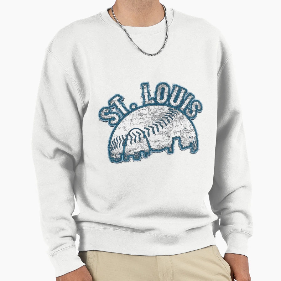 St Louis Missouri Skyline Sweatshirt - Casual Everyday Wear Unisex - T-Shirt, Sweatshirt, Hoodie
