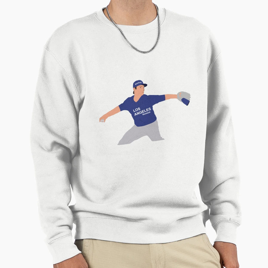 Baseball Player Action Sweatshirt - Custom Art Print for Adults - T-Shirt, Sweatshirt, Hoodie