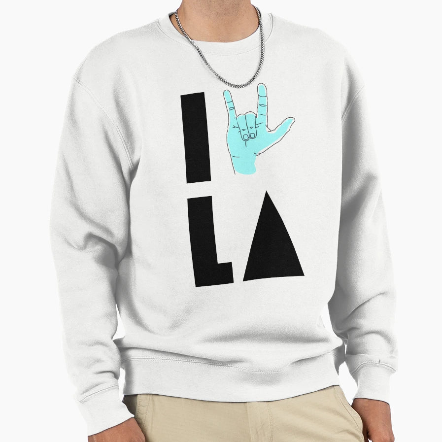 I Love La Sweatshirt - Custom Art Print for Adults - T-Shirt, Sweatshirt, Hoodie