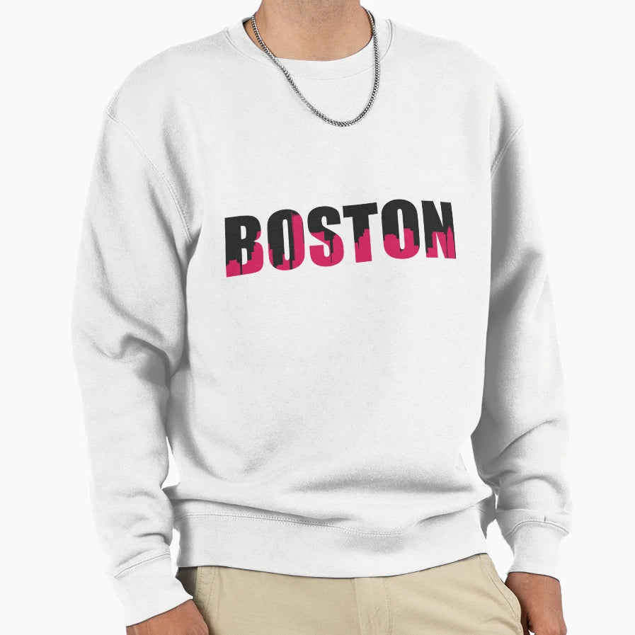 Boston Capital City Massachusetts Sweatshirt - Streetwear Style for Adults - T-Shirt, Sweatshirt, Hoodie