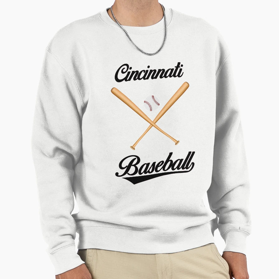 Cincinnati Baseball And T-Shirt - Fun Novelty Design Men Women - T-Shirt, Sweatshirt, Hoodie
