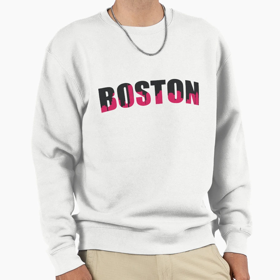 Boston Capital City Massachusetts Sweatshirt - Unique Graphic Unisex - T-Shirt, Sweatshirt, Hoodie