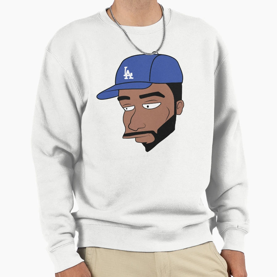 Baseball Cap Evan Sweatshirt - Novelty Apparel for Adults - T-Shirt, Sweatshirt, Hoodie