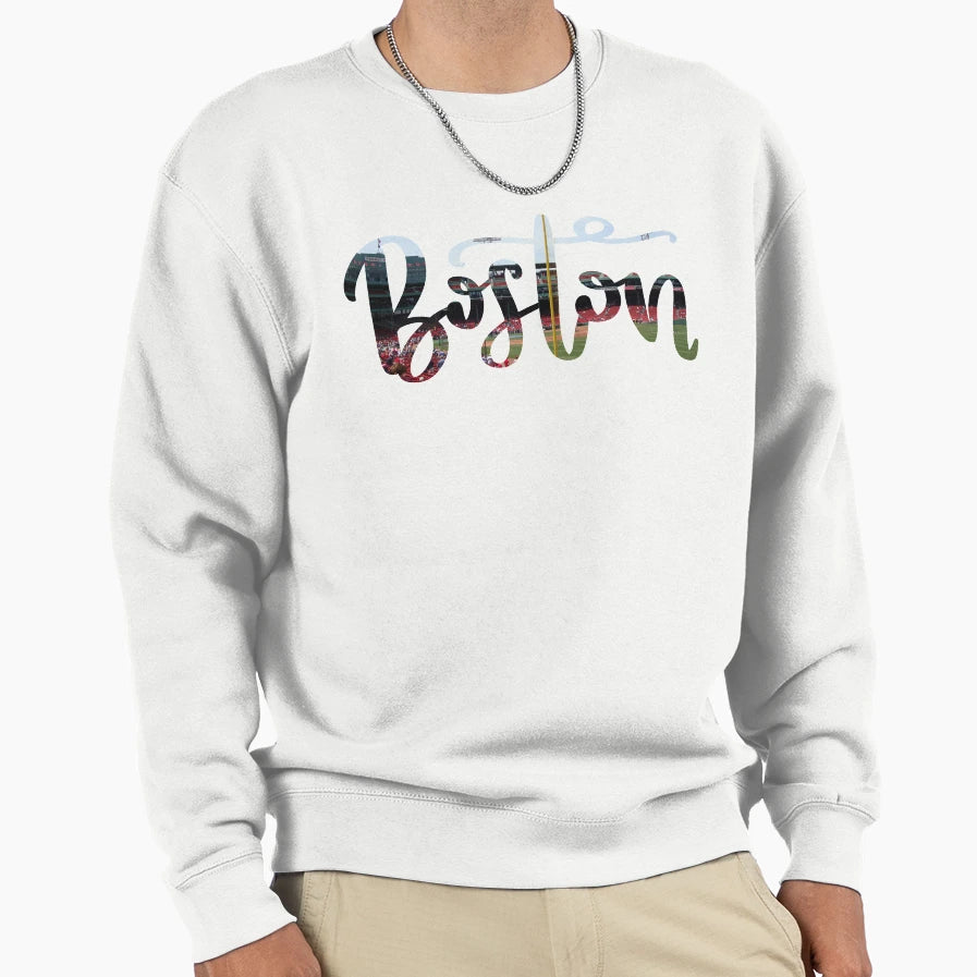 Boston Sweatshirt - Casual Everyday Wear for Adults - T-Shirt, Sweatshirt, Hoodie
