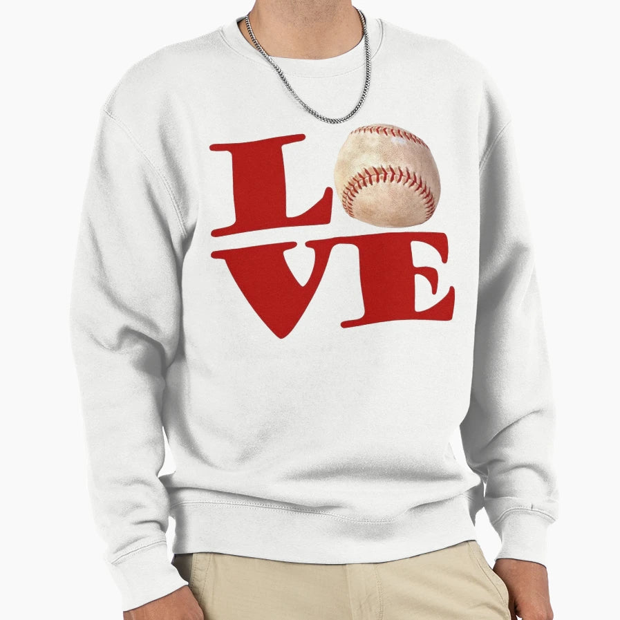 Baseball Love Sweatshirt - Graphic Print for Adults - T-Shirt, Sweatshirt, Hoodie