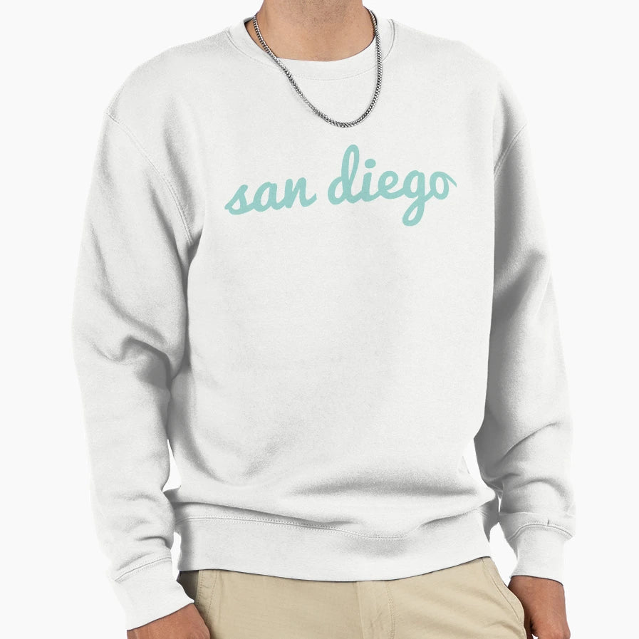 San Diego Light Green Sweatshirt - Aesthetic Graphic Men Women - T-Shirt, Sweatshirt, Hoodie