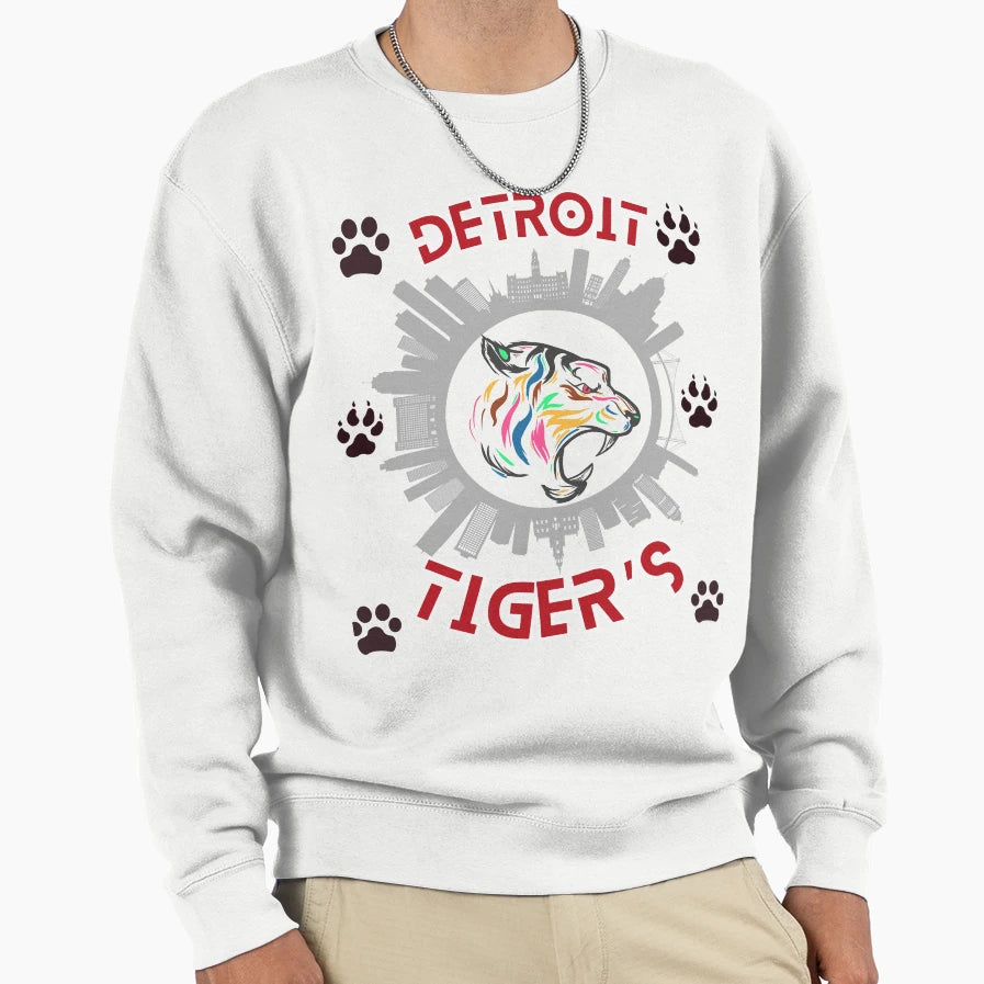 Detroit Tigers Favorite Tiger City Sweatshirt - Streetwear Style for Adults - T-Shirt, Sweatshirt, Hoodie