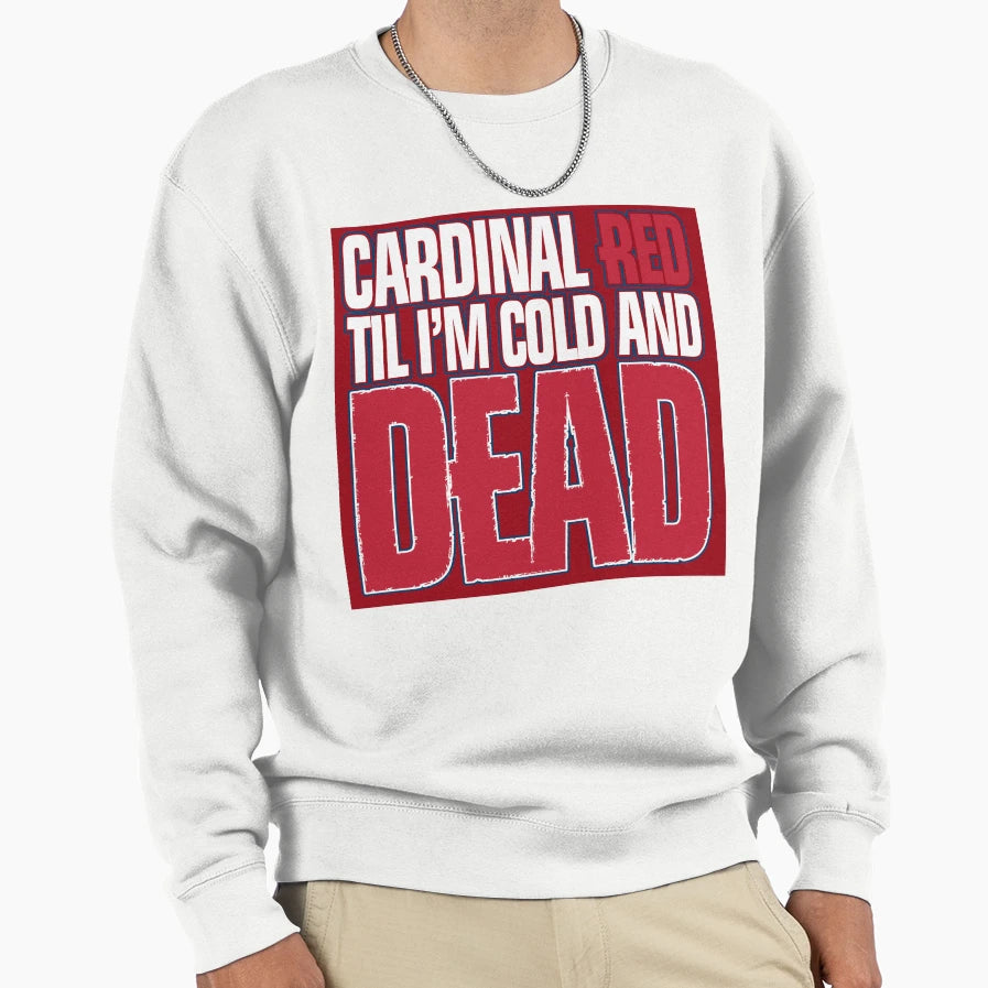 Cardinal Red Baseball Sweatshirt - Novelty Apparel Men Women - T-Shirt, Sweatshirt, Hoodie