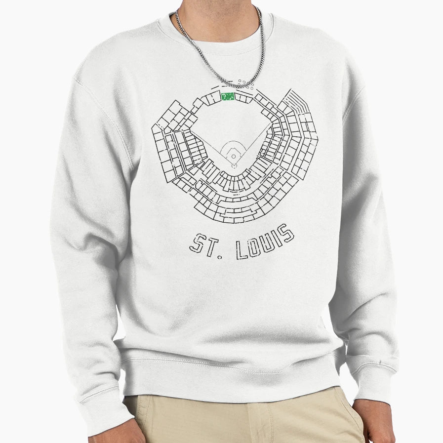 Busch Stadium Sweatshirt - Graphic Print Unisex - T-Shirt, Sweatshirt, Hoodie