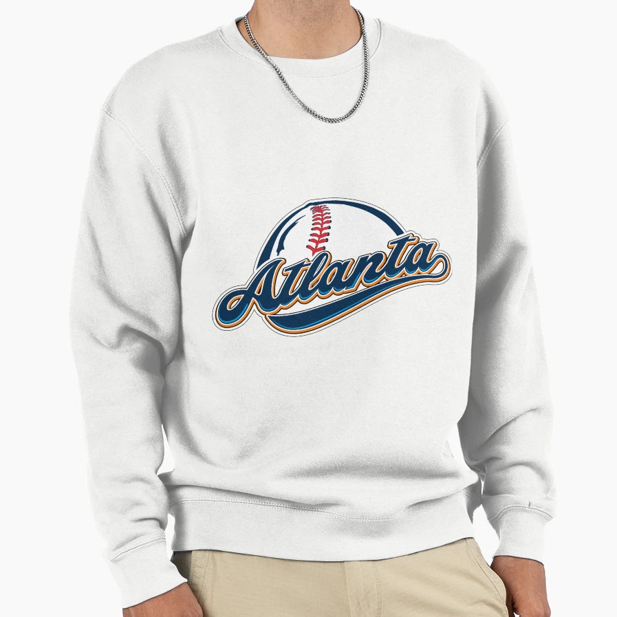 Atlanta Baseball Sweatshirt - Custom Art Print Men Women - T-Shirt, Sweatshirt, Hoodie