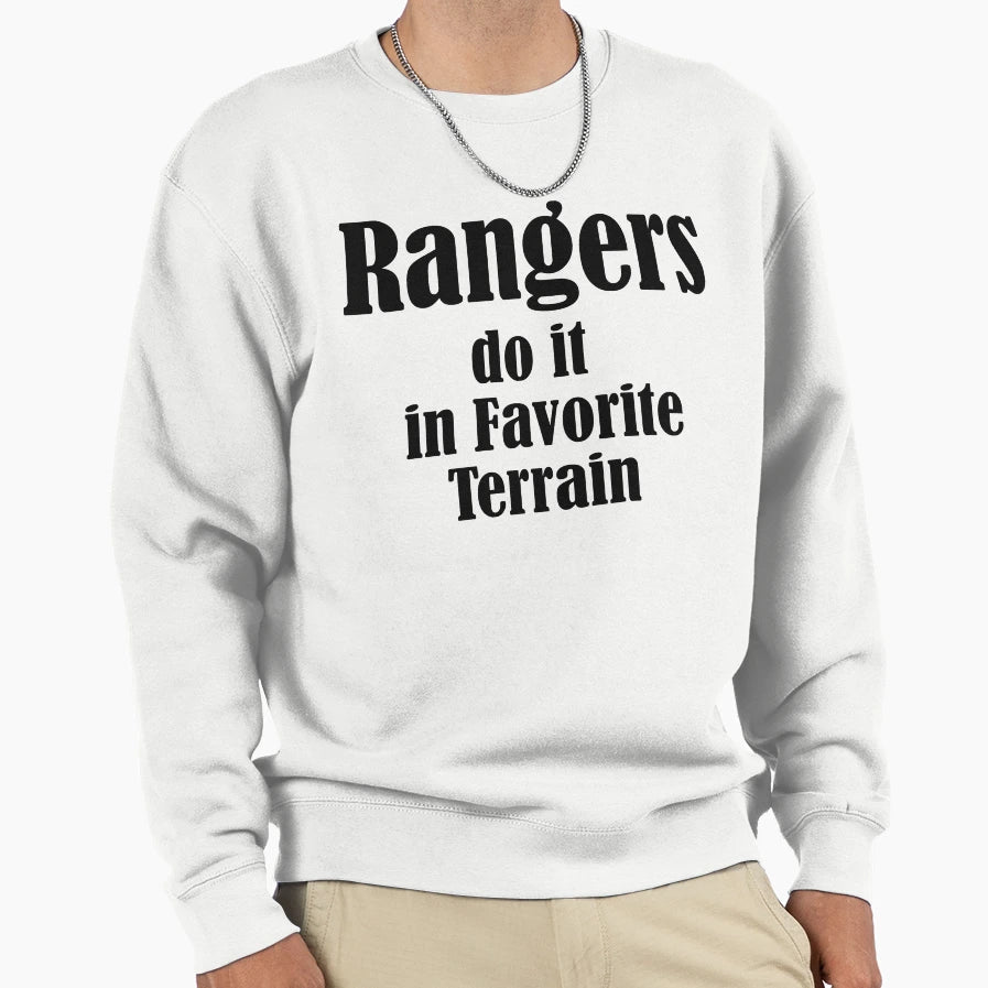 Rangers Do It Black Sweatshirt - Fun Novelty Design Unisex - T-Shirt, Sweatshirt, Hoodie