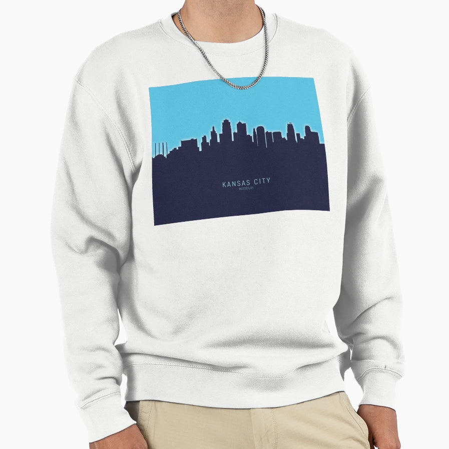 Kansas City Missouri Skyline Sweatshirt - Unique Graphic for Adults - T-Shirt, Sweatshirt, Hoodie