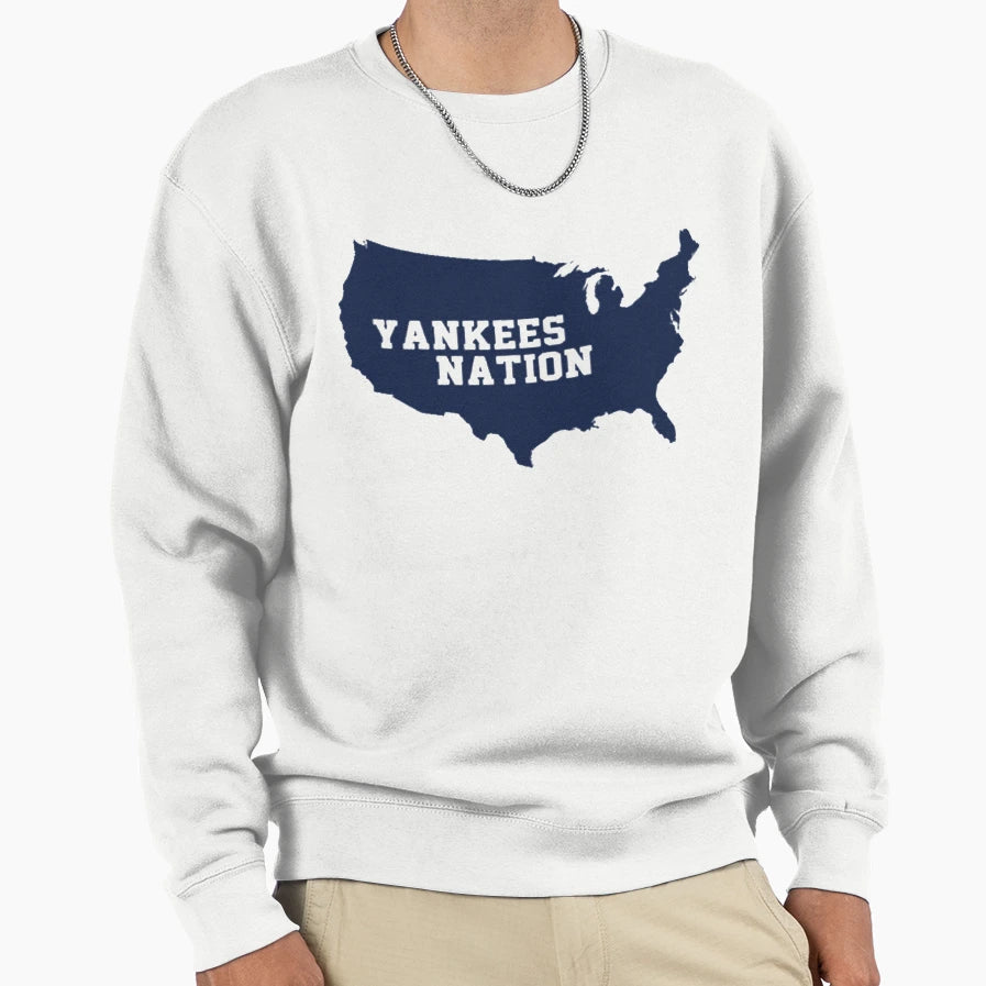 Baseball Yankee Nation Sweatshirt - Fun Novelty Design Men Women - T-Shirt, Sweatshirt, Hoodie