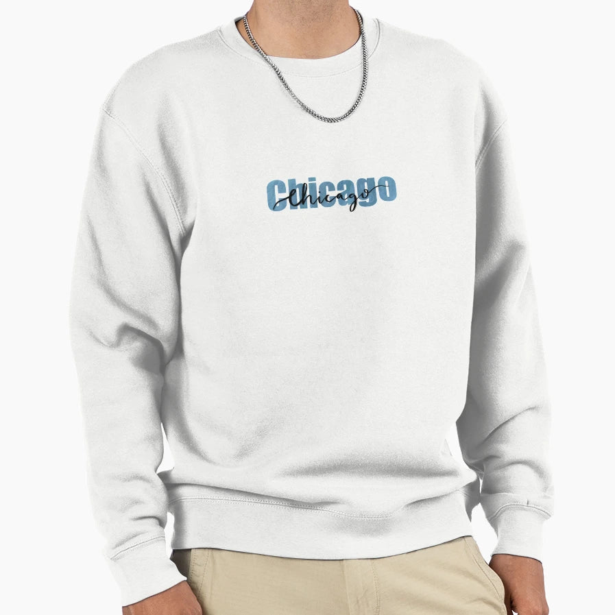 Chicago Sweatshirt - Aesthetic Graphic Unisex - T-Shirt, Sweatshirt, Hoodie